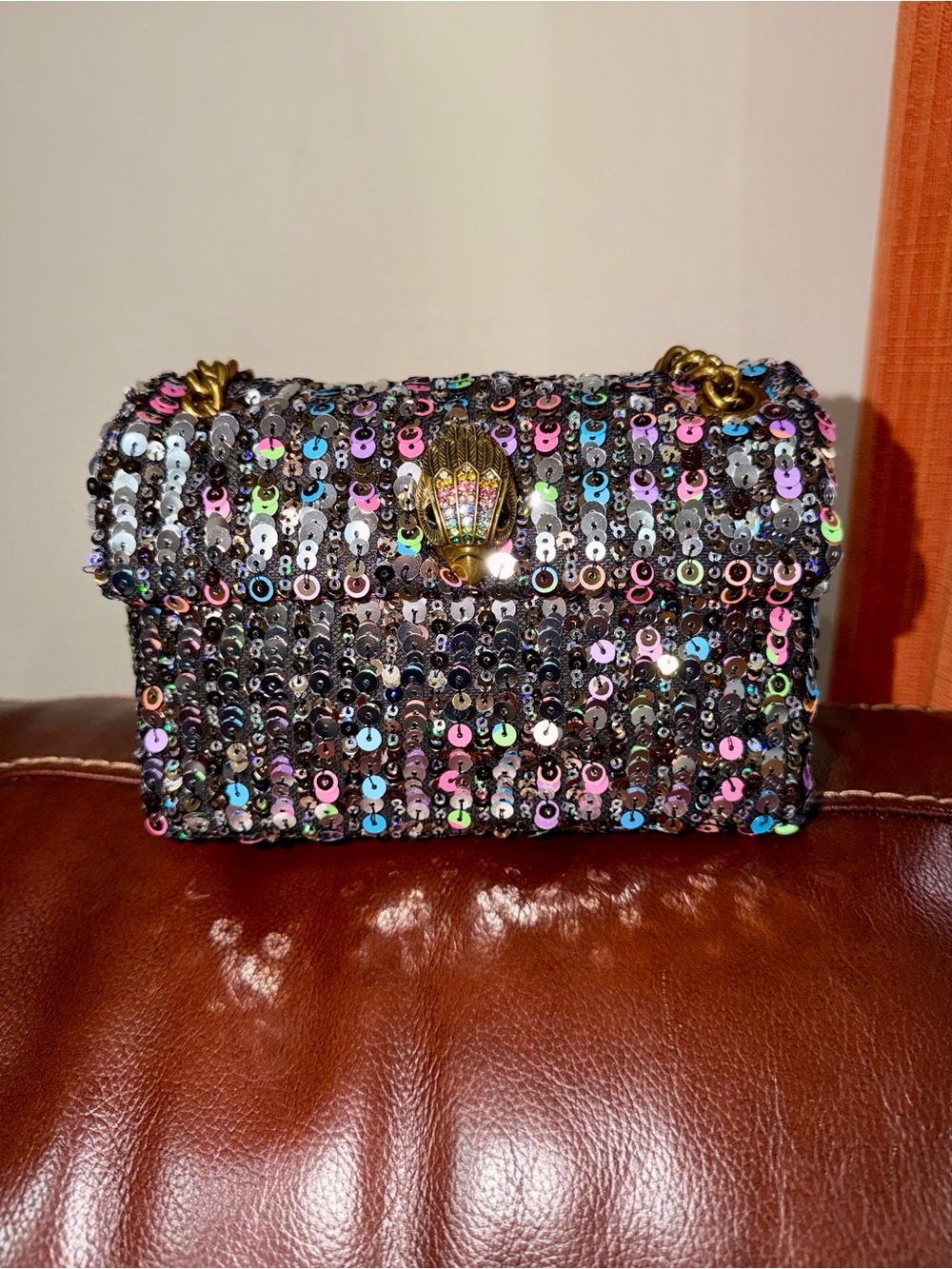 βΌοΈKurt Geiger London Mini Kensington Sequin Shoulder Bag Crossbody Bag